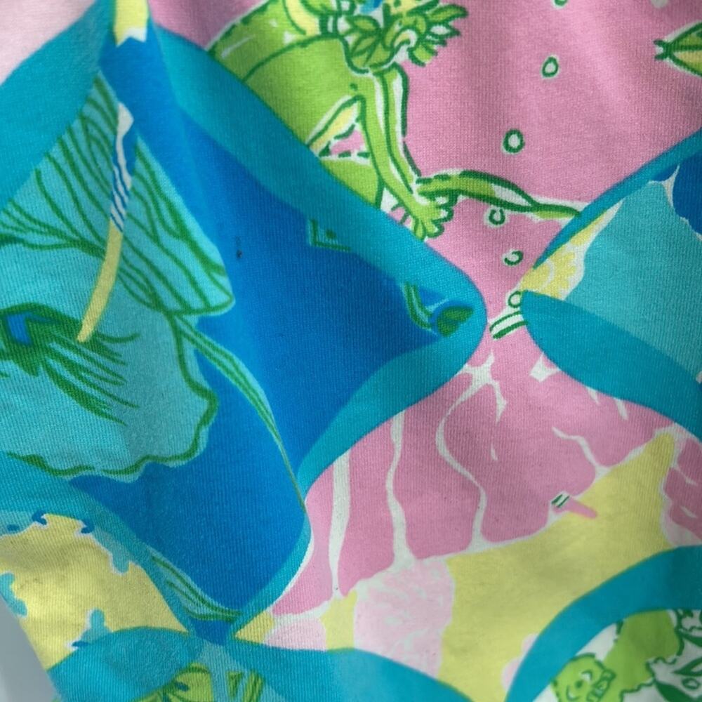 Lily Pulitzer Women's Blue & Pink Print 1 Piece Swimsuit Size Small - Picture 3 of 11
